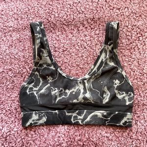Varley Black Marble Sports Bra 🔥